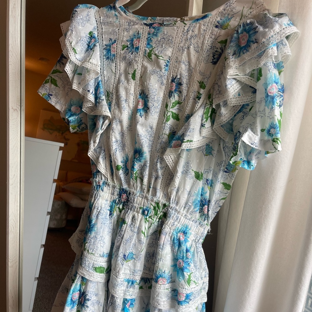 LoveShackFancy Floral Ruffle Dress